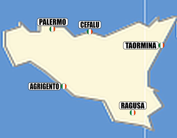 Itinerary map-Ignite Your Senses in Sicily:
Where Lava Meets the Lapis Lazuli